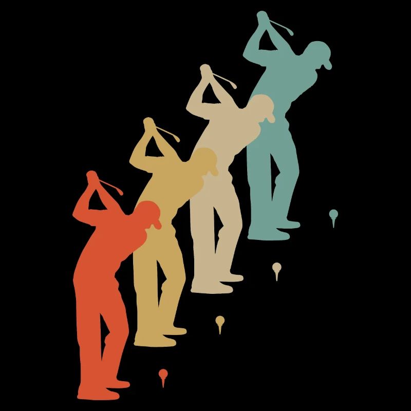 Retro Vintage Style Golf Golfer Golfer
