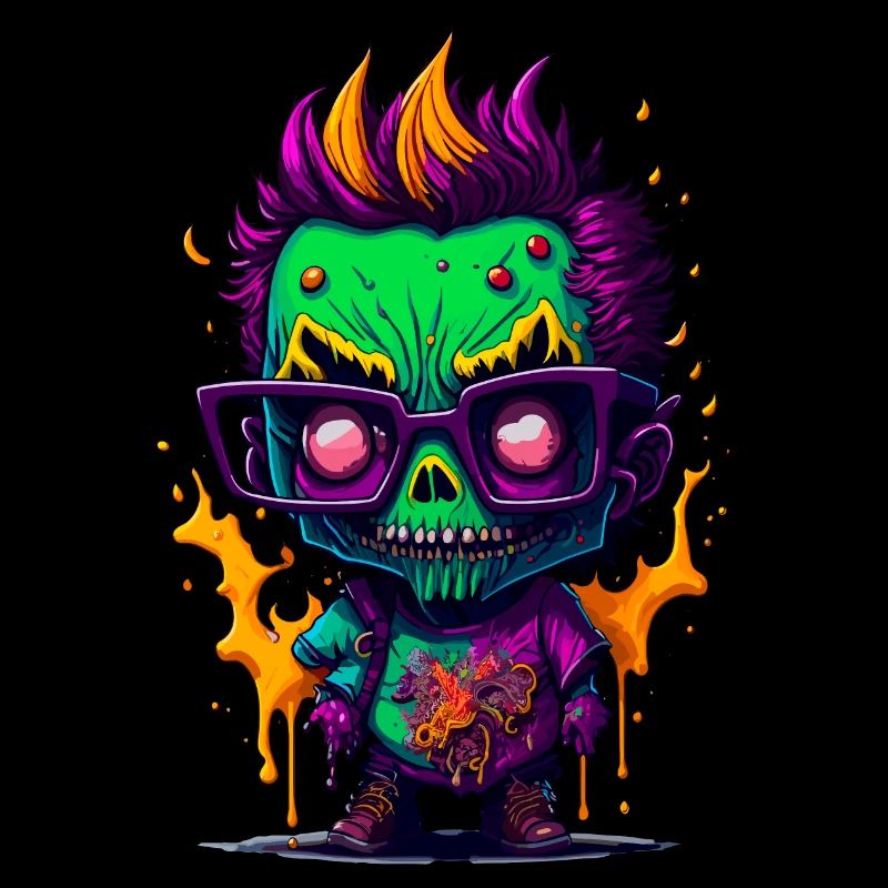 Zombie cool coloré