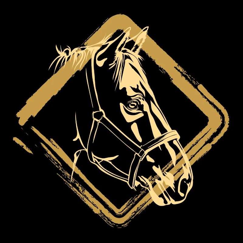 Pferd Pferde Gold
