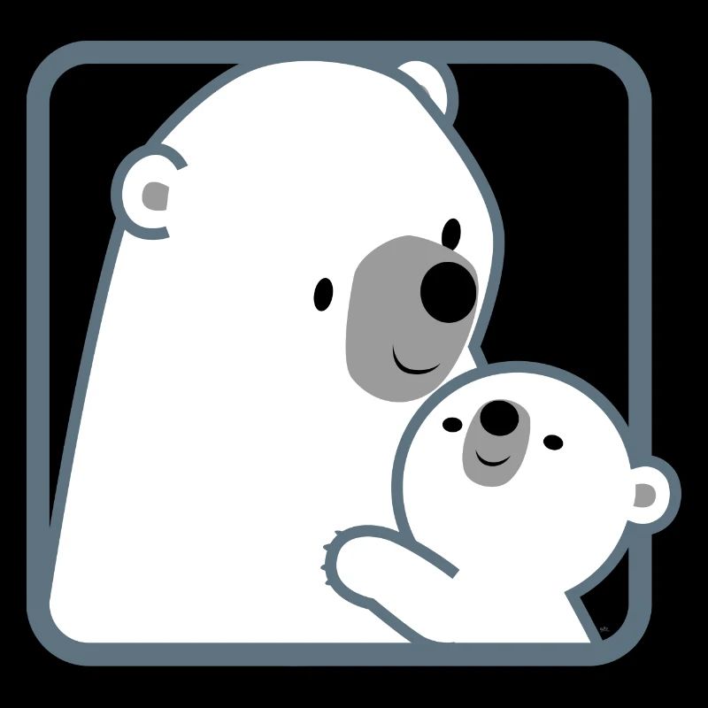 Mutter Eisbär und Kind - Cheerful Madness!!