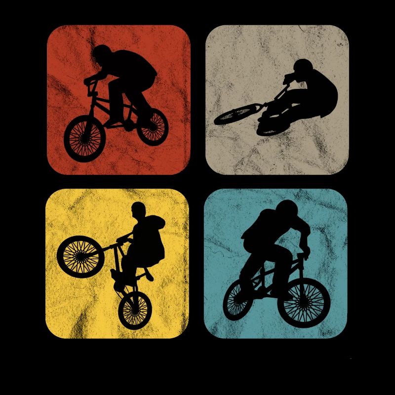 BMX Sprüche Radfahrer Biker Retro Stunt Geschenk