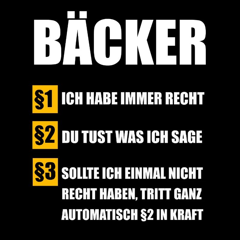 Bäcker Bäckerei Konditor Geschenk