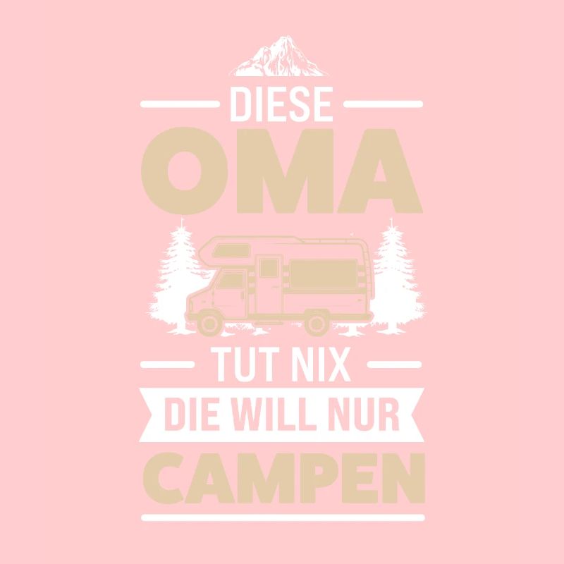 Camping Oma Camper Geschenk