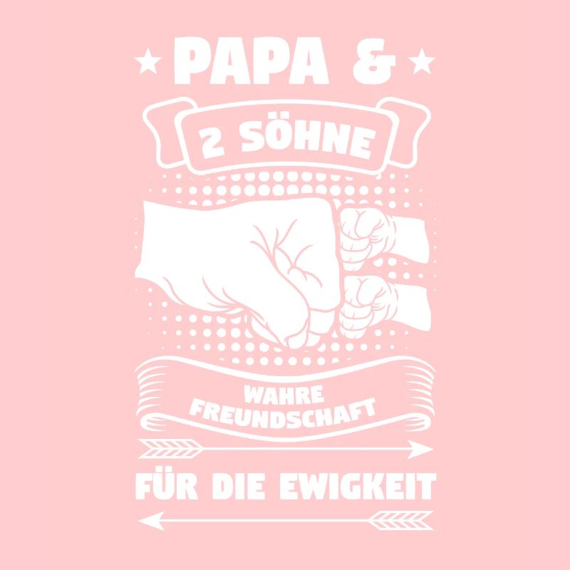 Papa 2 Söhne Söhne Geschenk