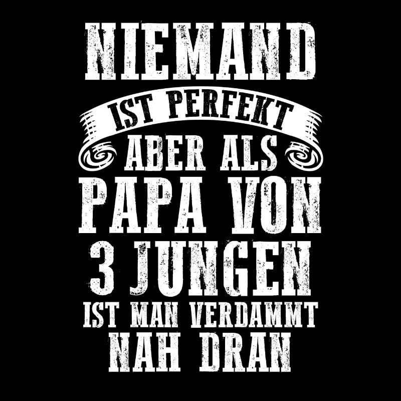 Papa 3 Söhne Papa von 3 Söhnen Geschenk