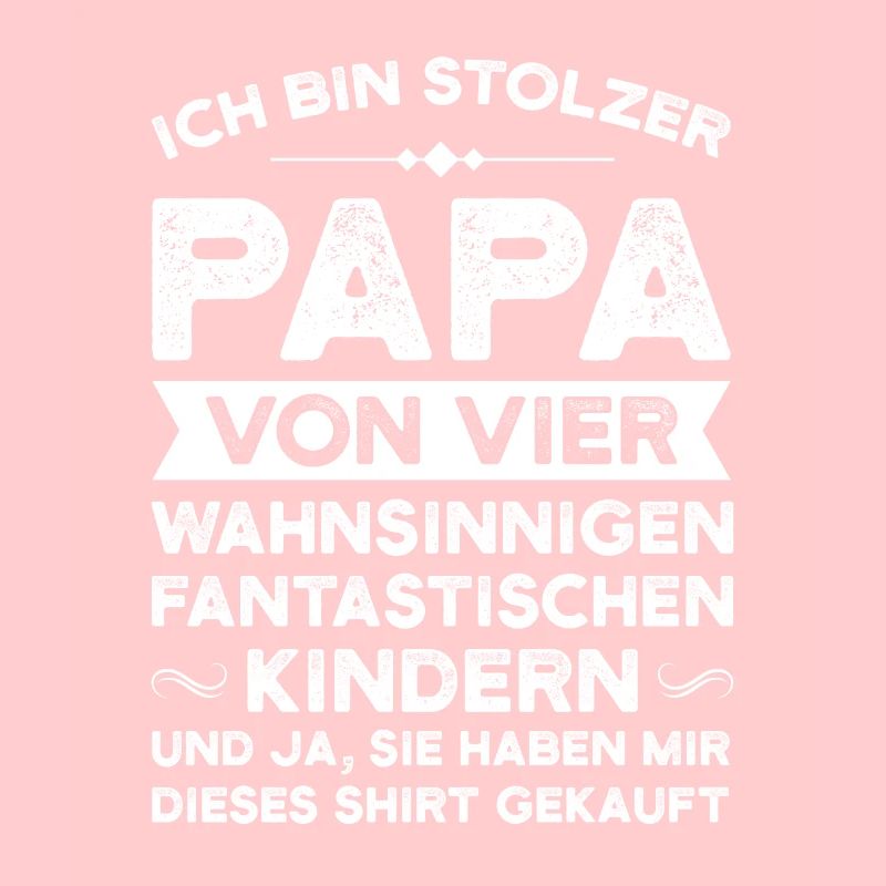 Papa 4 Kinder Vater Geschenk