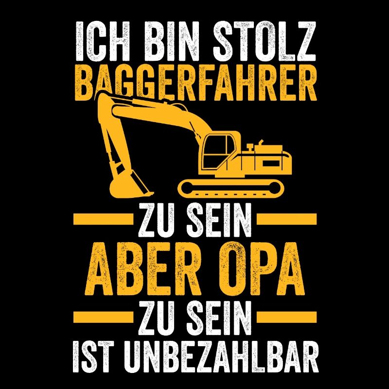 Bagger Opa Baggerführer Geschenk
