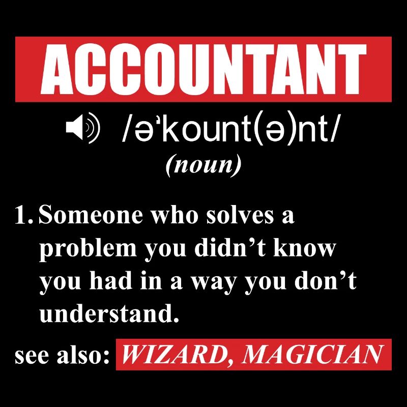 Funny Accountant Definition - See Also Wizard