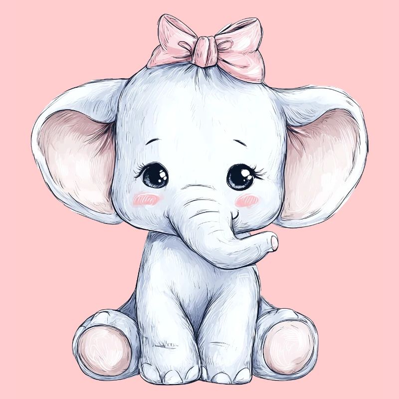 Mignon bébé éléphant