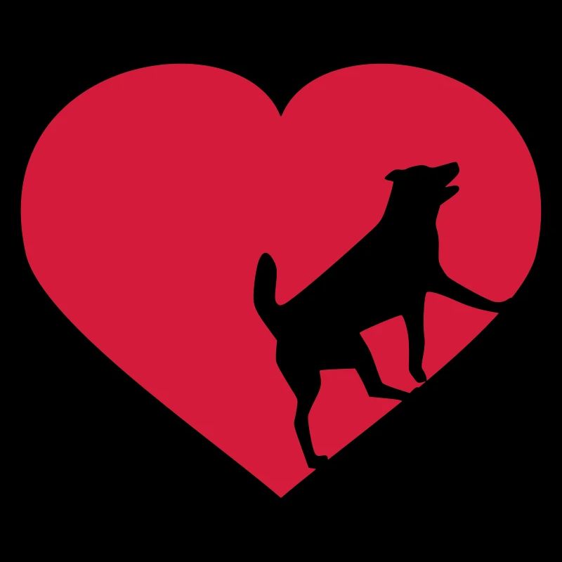 Herz mit Hund