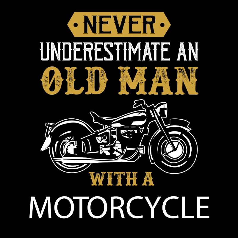 never underestimate an old man with a motorcycle