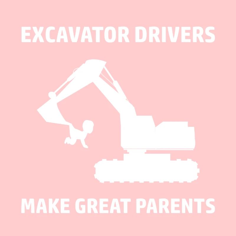 Excavatrice Conception de pilote de pelle Construction Worker Construction Machine