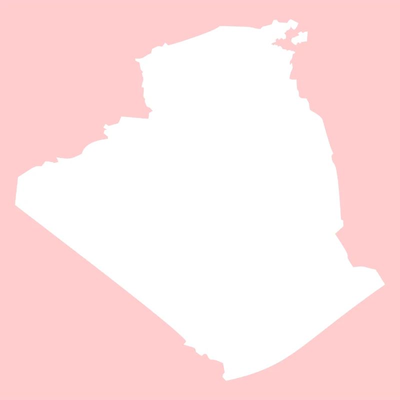 Algeria map flag