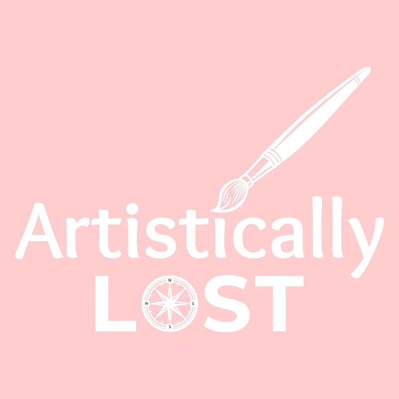 Artistically Lost Compass Map Design