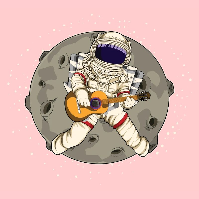 Guitariste astronaute cadeau de l’espace