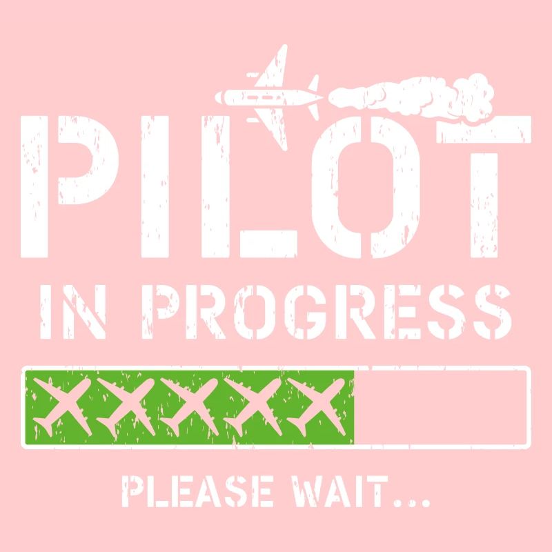 Pilot In Progress Kid Future Pilot Airplane Aviati