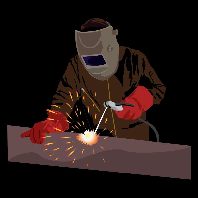Welder at work