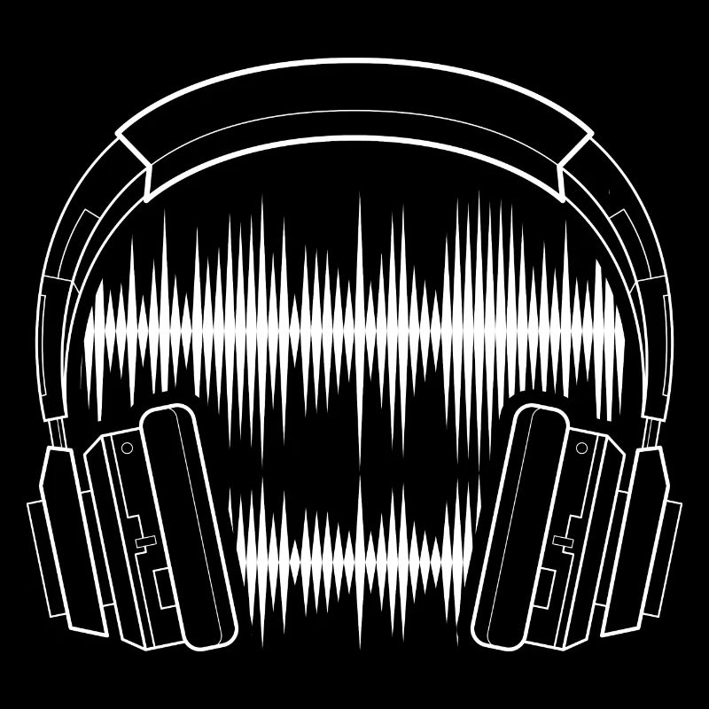 Tontechniker Geschenk Musik Kopfhörer Soundwave