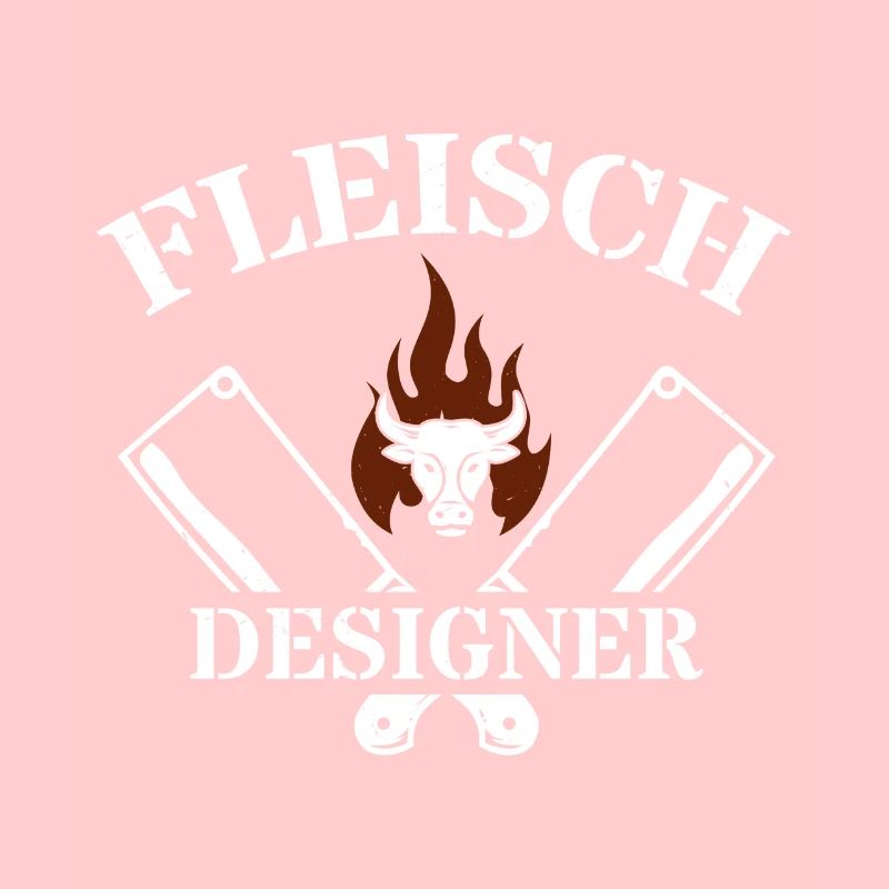 Fleisch Designer Metzger Lustig Fleischhauer Rind