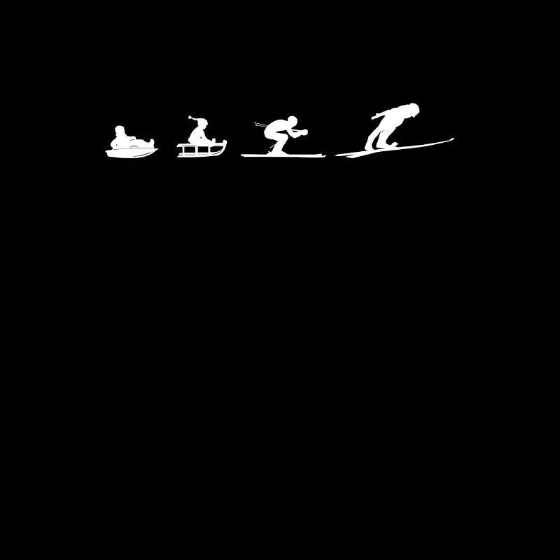 Evolution Schlitten Skispringen Skifliegen Lustig