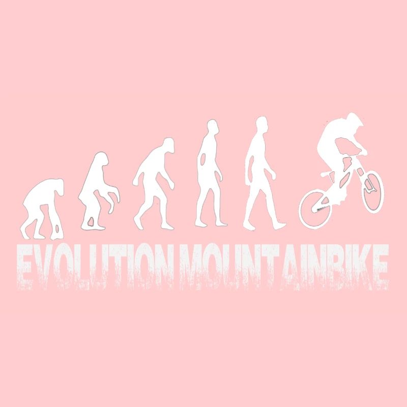 Evolution mountain bike - from monkey to biker