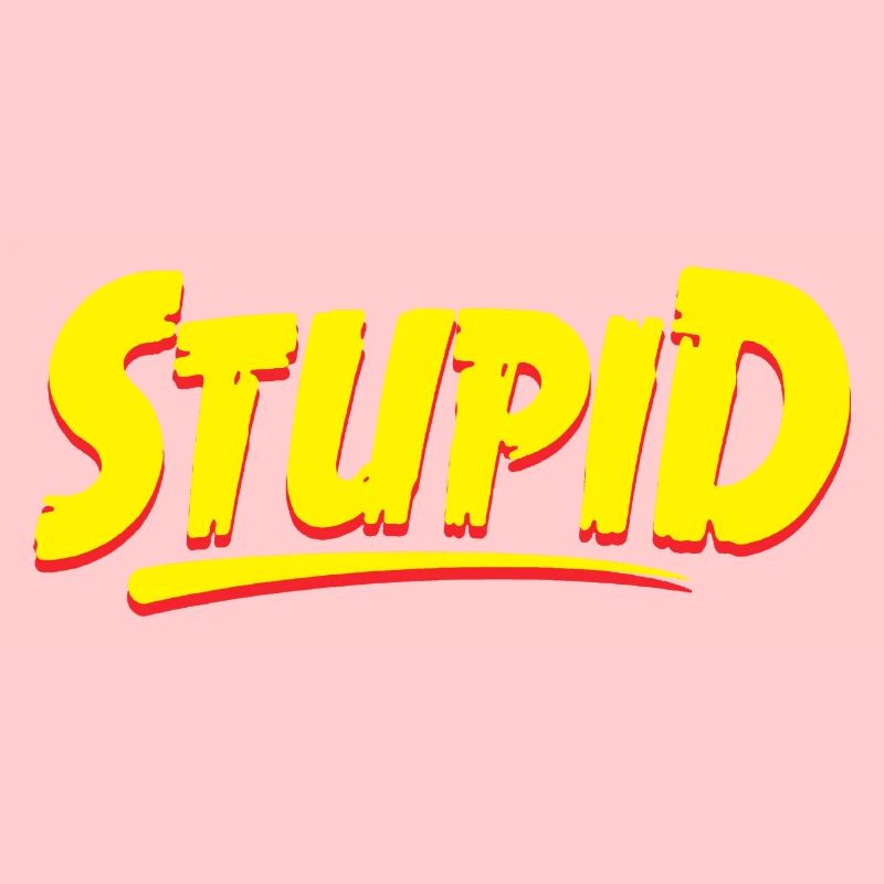 Graphique typographique stupide