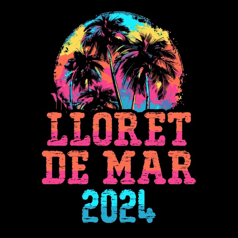 Lloret De Mar 2024 Team Palm Trees Multicolore