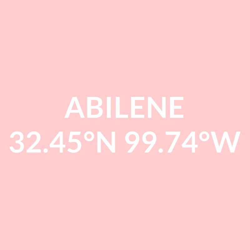 Abilene, Texas, États-Unis Coordonnées