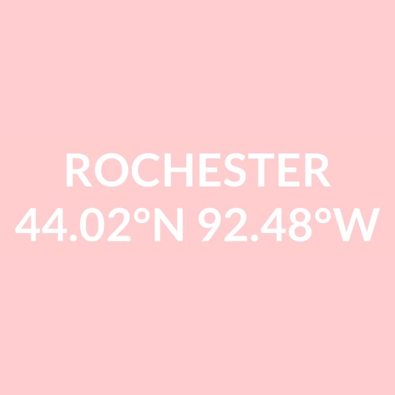 Rochester, Minnesota, USA Coordinates