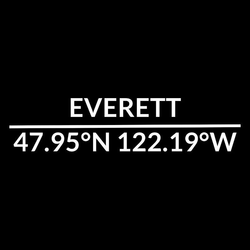 Everett, Washington, États-Unis, Coordonnées