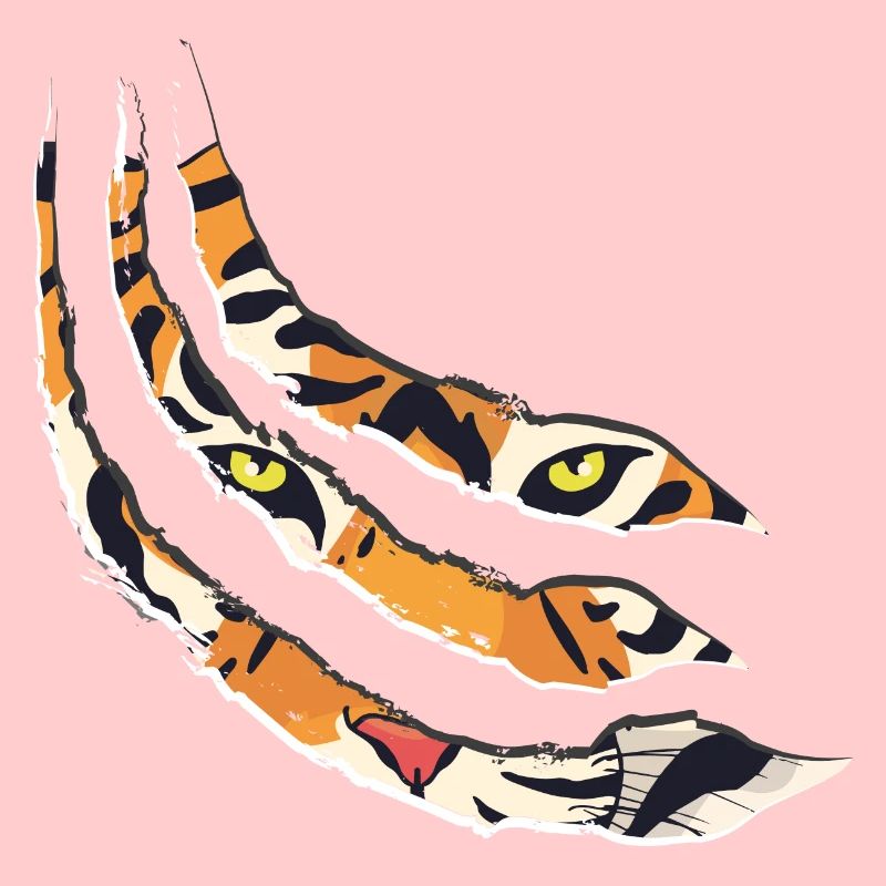 Tiger claw tiger pattern claws gift idea