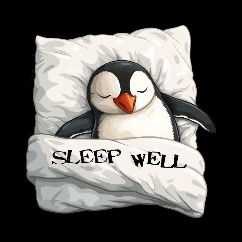 Schlafender Pinguin