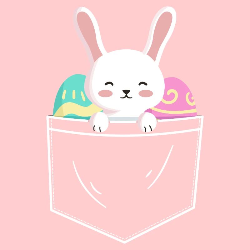 Funny Easter & Easter Eggs in the Breast Bag