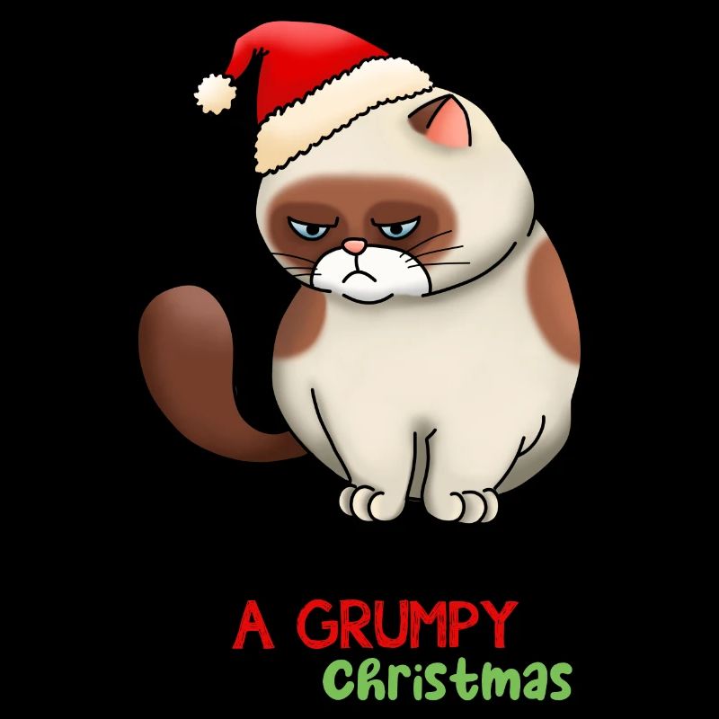 Noël drôle de chat Chat arbre de Noël Chat