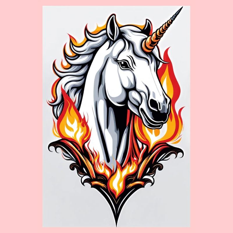 White Animals Einhorn