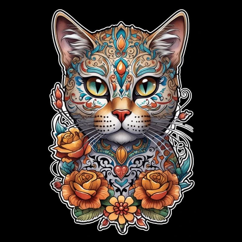 Katze Mexiko - Dia de los Muertos