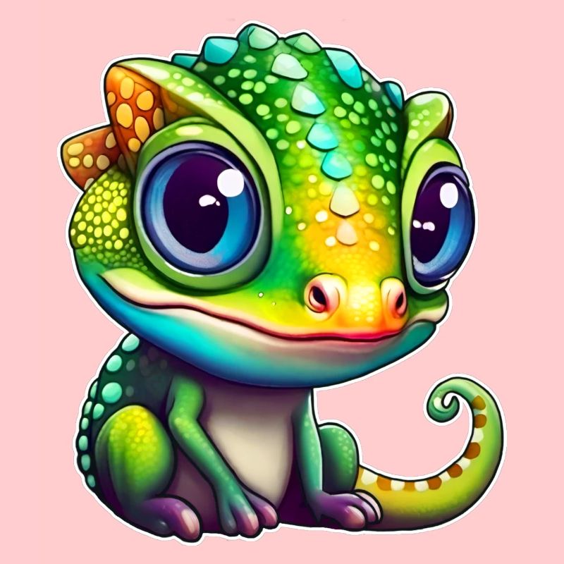 Mignon petit caméléon