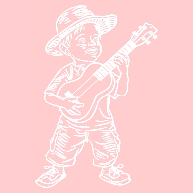 Ukulélé garçon dessin