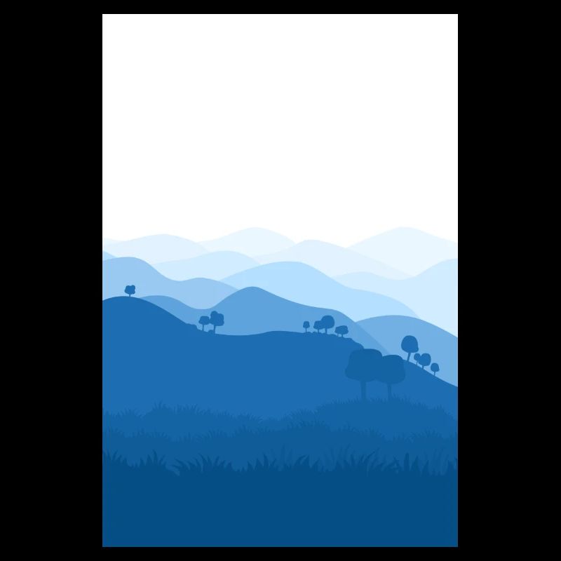 Fond de montagnes bleues