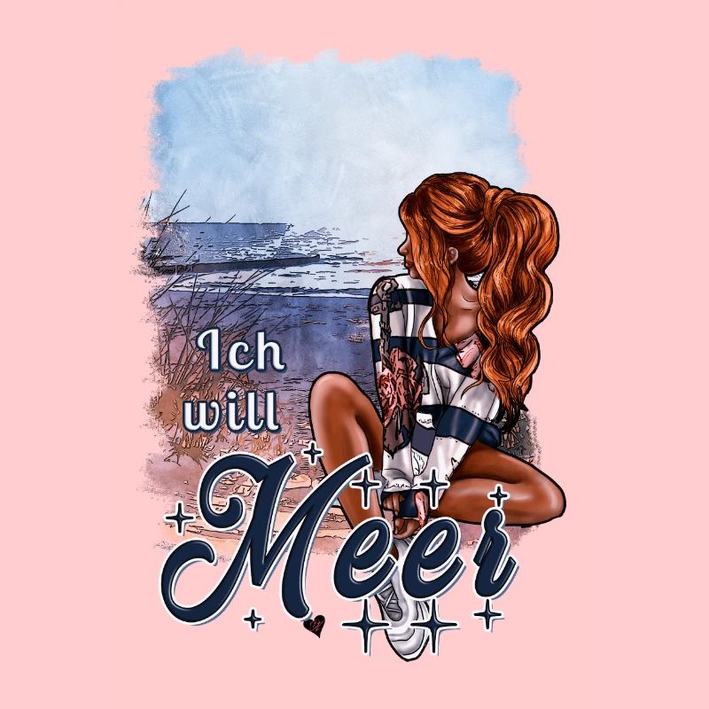 Ich will Meer – maritimes Mädchen Design