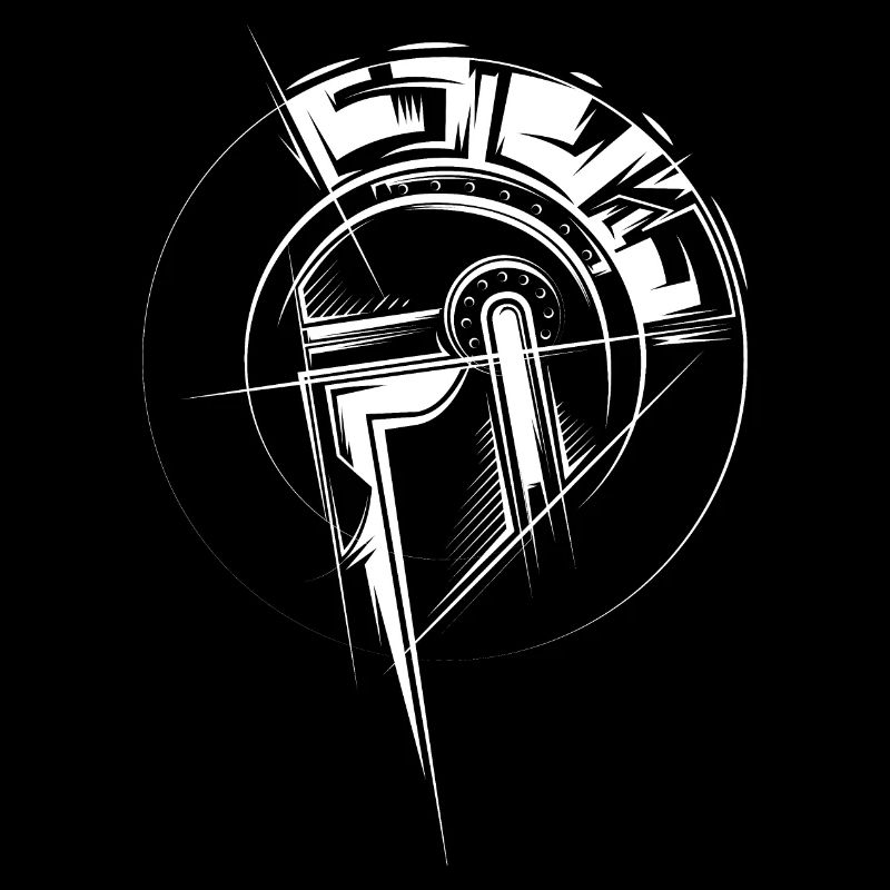 Gladiator Illustration Fighter Helm Römer Symbol