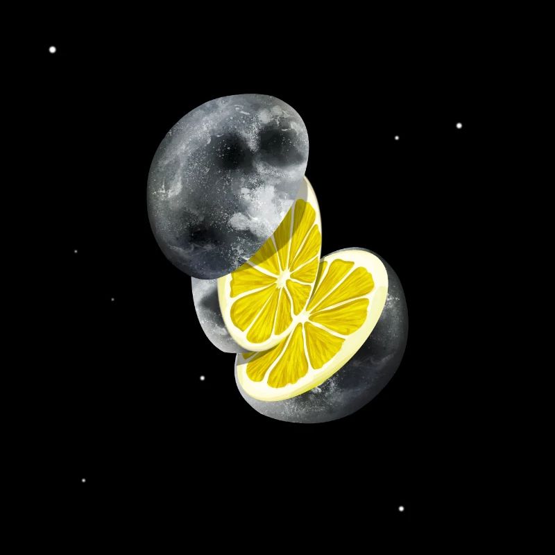Lune Citron Dans L’univers