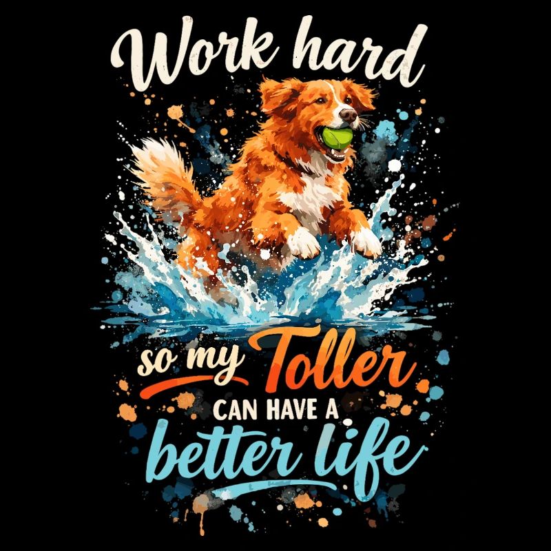 Work Hard: Dynamic Great Watercolor Design