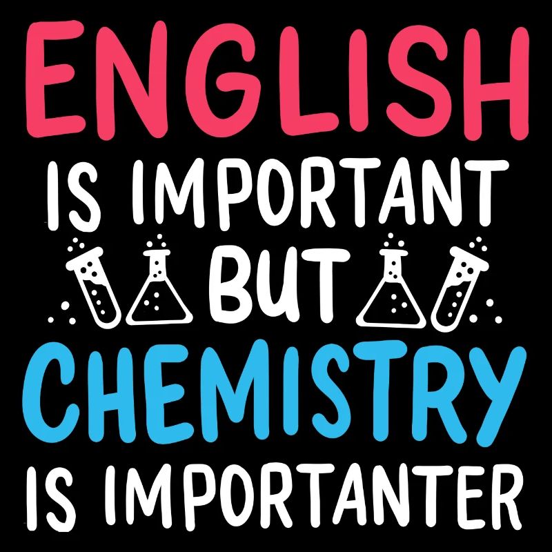 L'anglais drôle est important La chimie est