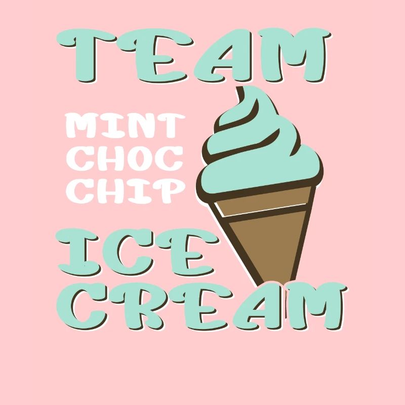 Team Mint Choc Crème glacée Cornet Crème glacée Crème glacée