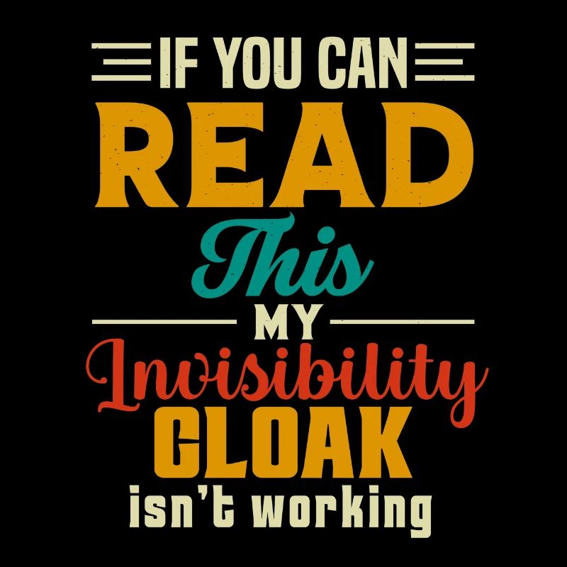 My invisible coat doesn't work