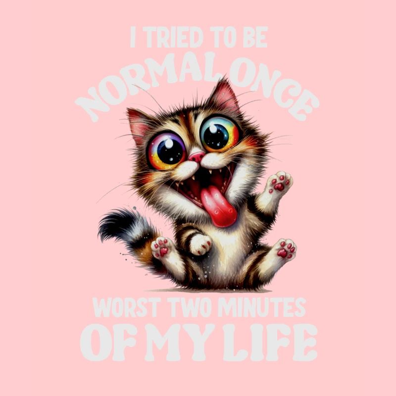 Normal Sein War Gestern Lustige Katze Spruch
