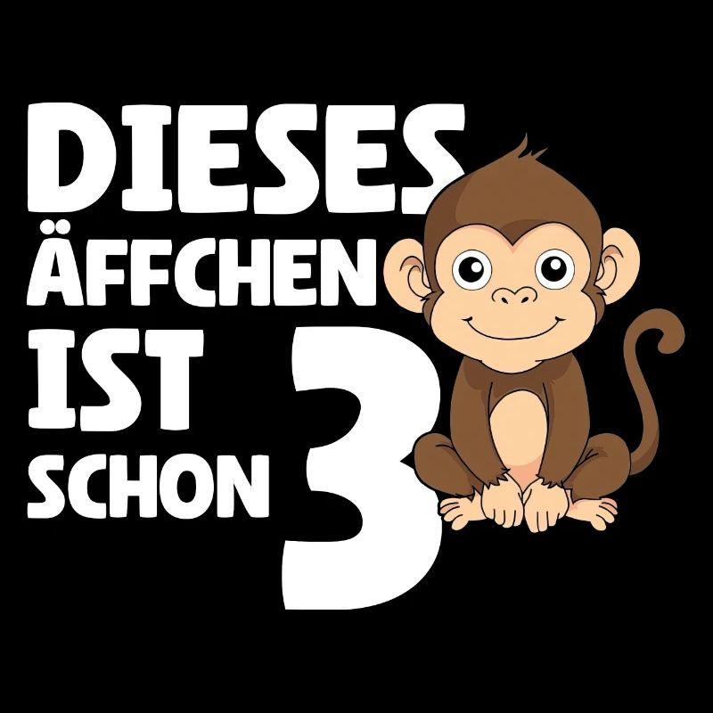 3. Geburtstag 2021 - Dieses Äffchen Ist Schon 3