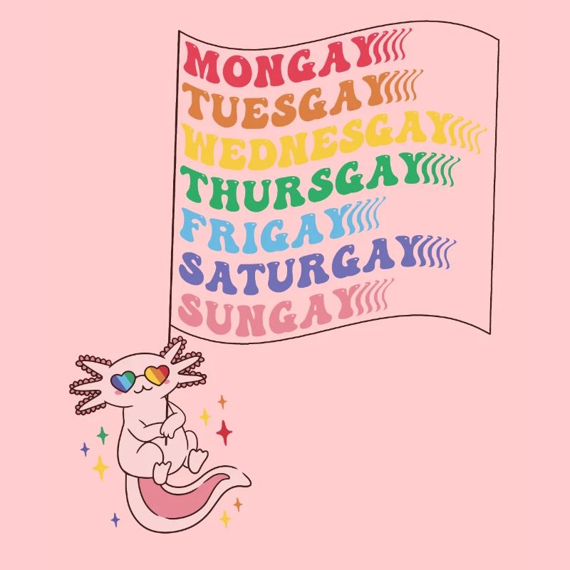 Cute Pride LGBTQ Axolotl - Trau dich, du selbst zu sein