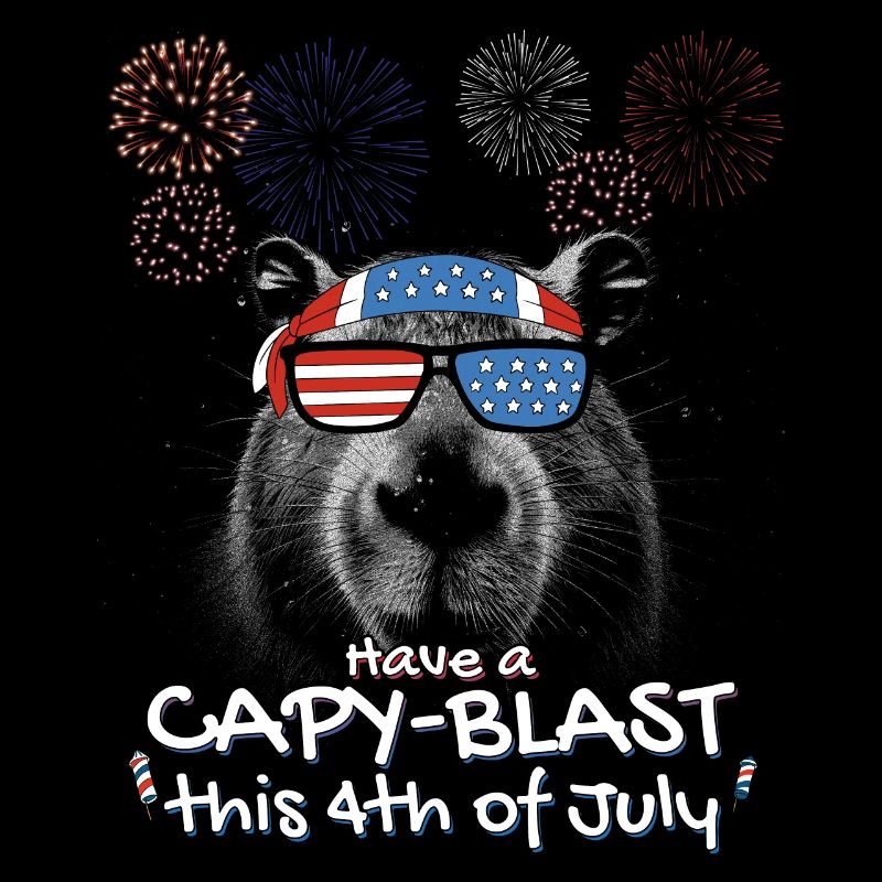 Capybara Proud Patriots - Amusez-vous bien avec Capybara
